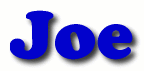 Joe First Name