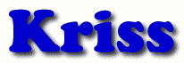 Kriss First Name