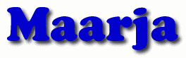 Maarja First Name