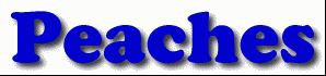 Peaches First Name