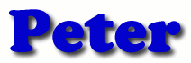 Peter First Name
