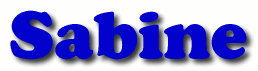 Sabine First Name