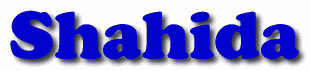 Shahida First Name