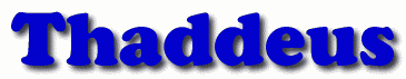 Thaddeus First Name