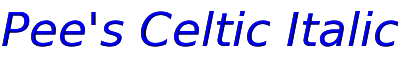 Pee's+Celtic+Italic